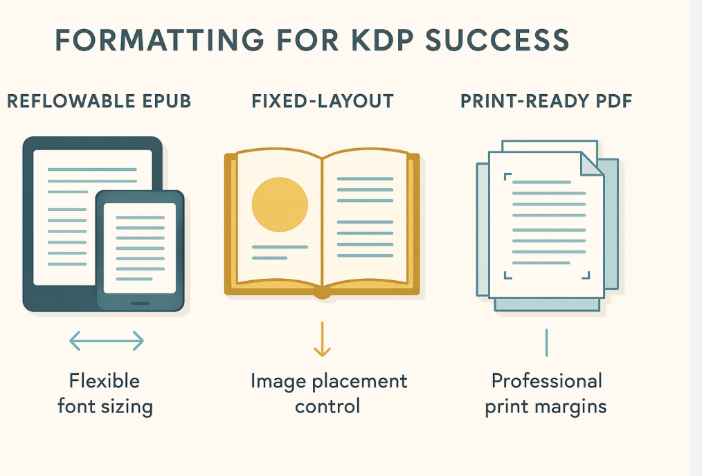 6867I will do book formatting, kdp book publishing, paper back, kindle ebook formatt